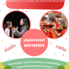 Siempre puedes tener tu clase de demostración para comenzar clases de violín y violonchelo en Cierzo Educación Musical. Demo Day. Jornada de puertas abiertas
