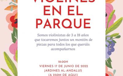 Violines en el parque (Jardines Al-Andalus Zaragoza)