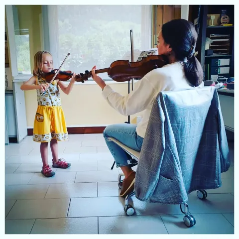 Clase individual de violín con Irene Huete