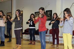 Clase de grupo de violín